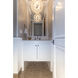 Fiori 20 Light 22.5 inch Polished Chrome Single Pendant Ceiling Light in Clear Murano