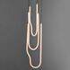 Soleil LED 13 inch Natural Aged Brass Multi-Light Pendant Ceiling Light
