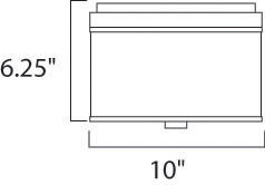 Elements 2 Light 10 inch Oil Rubbed Bronze Flush Mount Ceiling Light in Grass Cloth