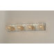 Gem 4 Light 31 inch Polished Chrome Bath Vanity Wall Light