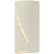 Puff LED 12 inch Chaulk White Outdoor Wall Mount