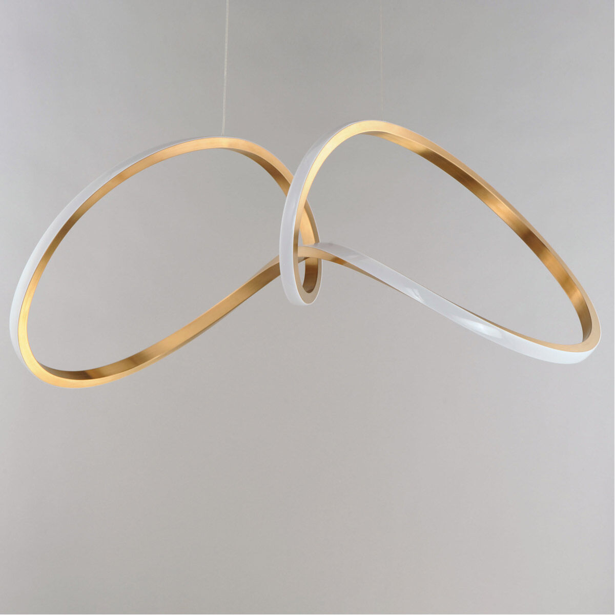 Perpetual LED 14.25 inch Brushed Champagne Single Pendant Ceiling Light