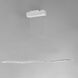 Roller LED 37 inch Matte White Linear Pendant Ceiling Light