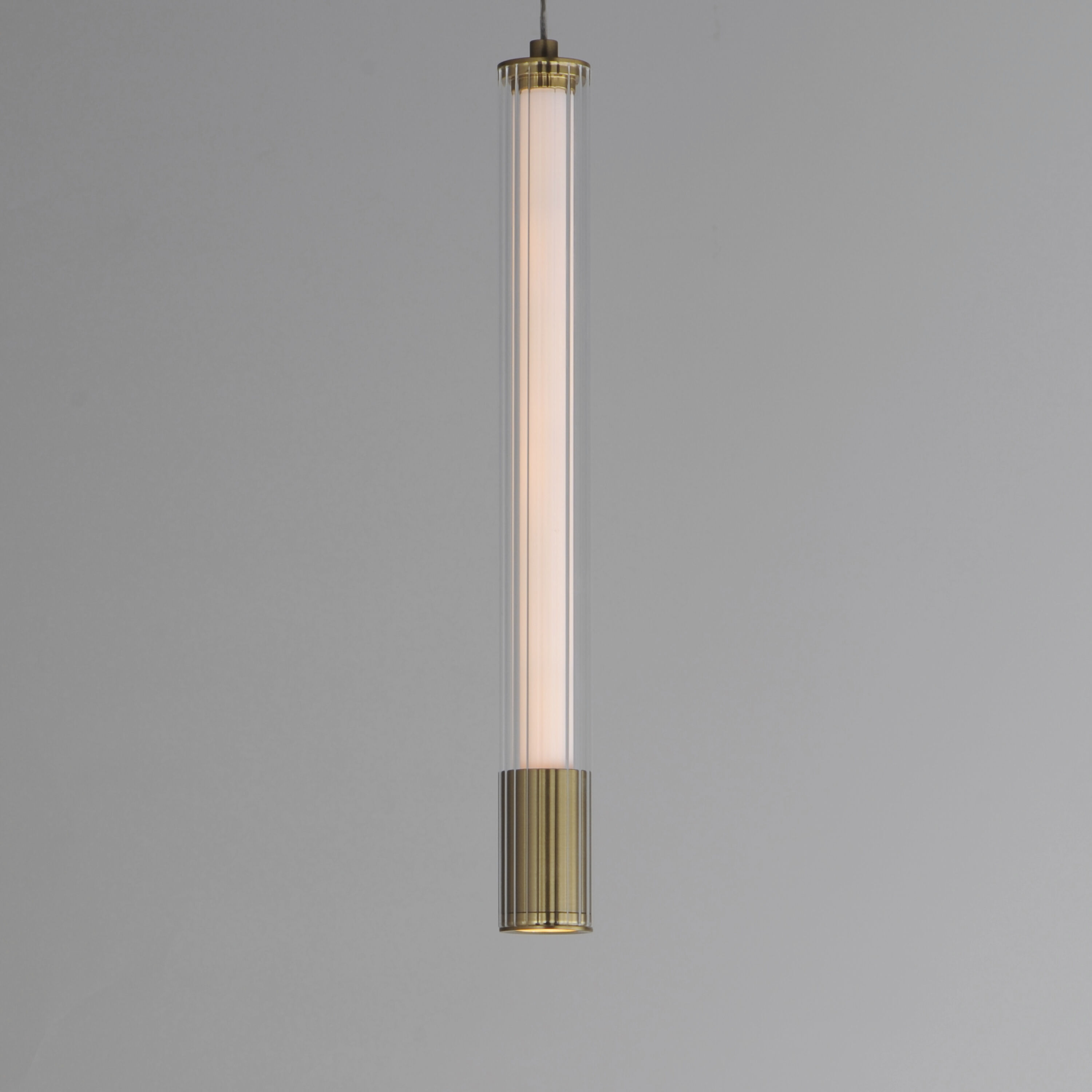 Cortex LED 1.5 inch Natural Aged Brass Single Pendant Ceiling Light