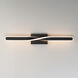 Pirouette LED 32 inch Black Bath Vanity Wall Light
