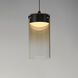 Highball LED 4 inch Gunmetal Mini Pendant Ceiling Light in Amber