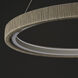 Kaia LED 36 inch Gray Ring Pendant Ceiling Light