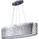 Inca LED 31.5 inch Polished Chrome Linear Pendant Ceiling Light in Clear/White