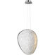 Moonscapes LED 6 inch Polished Chrome Single Pendant Ceiling Light