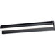 Waterfall LED 30 inch Black Bath Vanity Wall Light