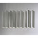 Flute LED 11.75 inch Black Chrome Multi-Light Pendant Ceiling Light