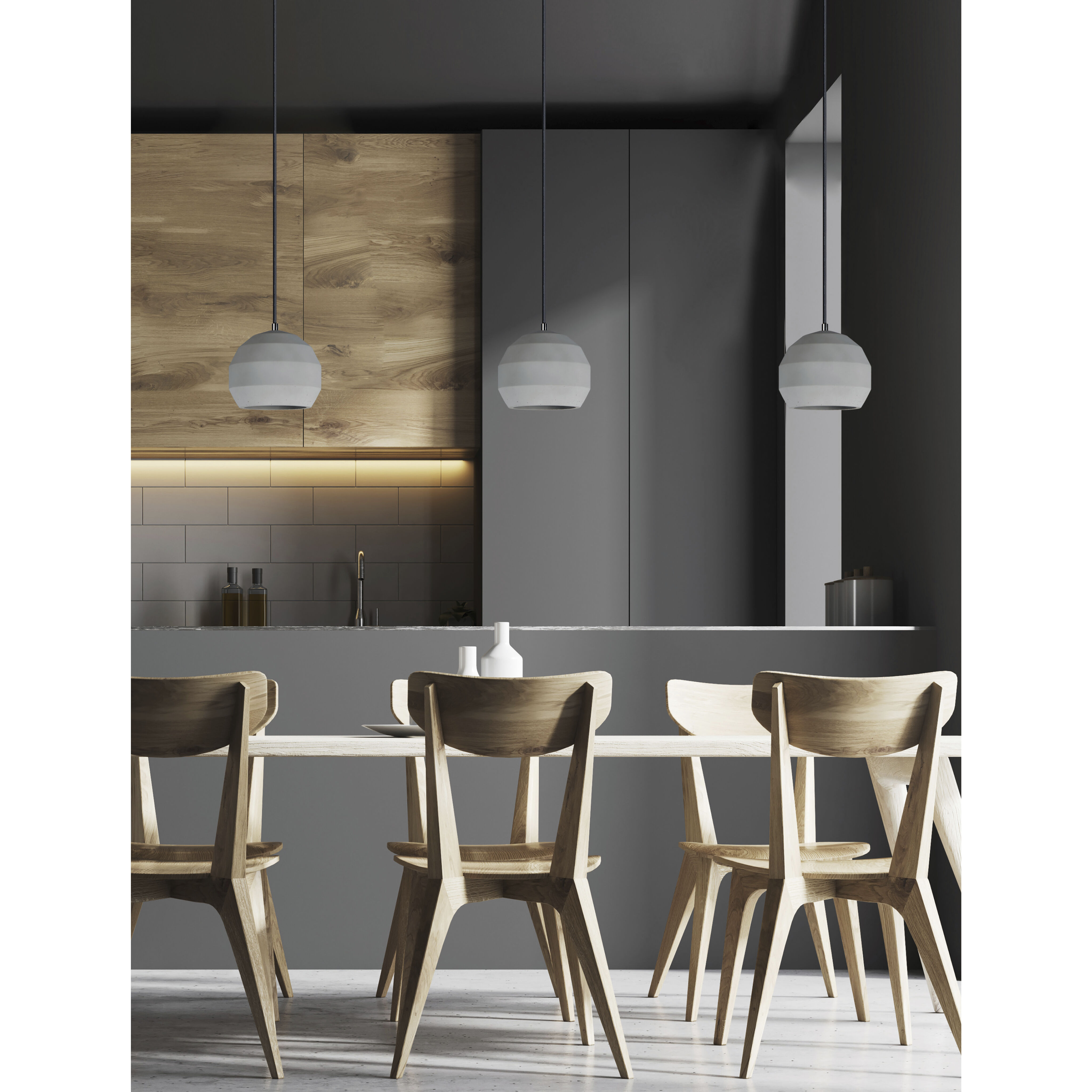 Hive LED 7.75 inch Gray Single Pendant Ceiling Light