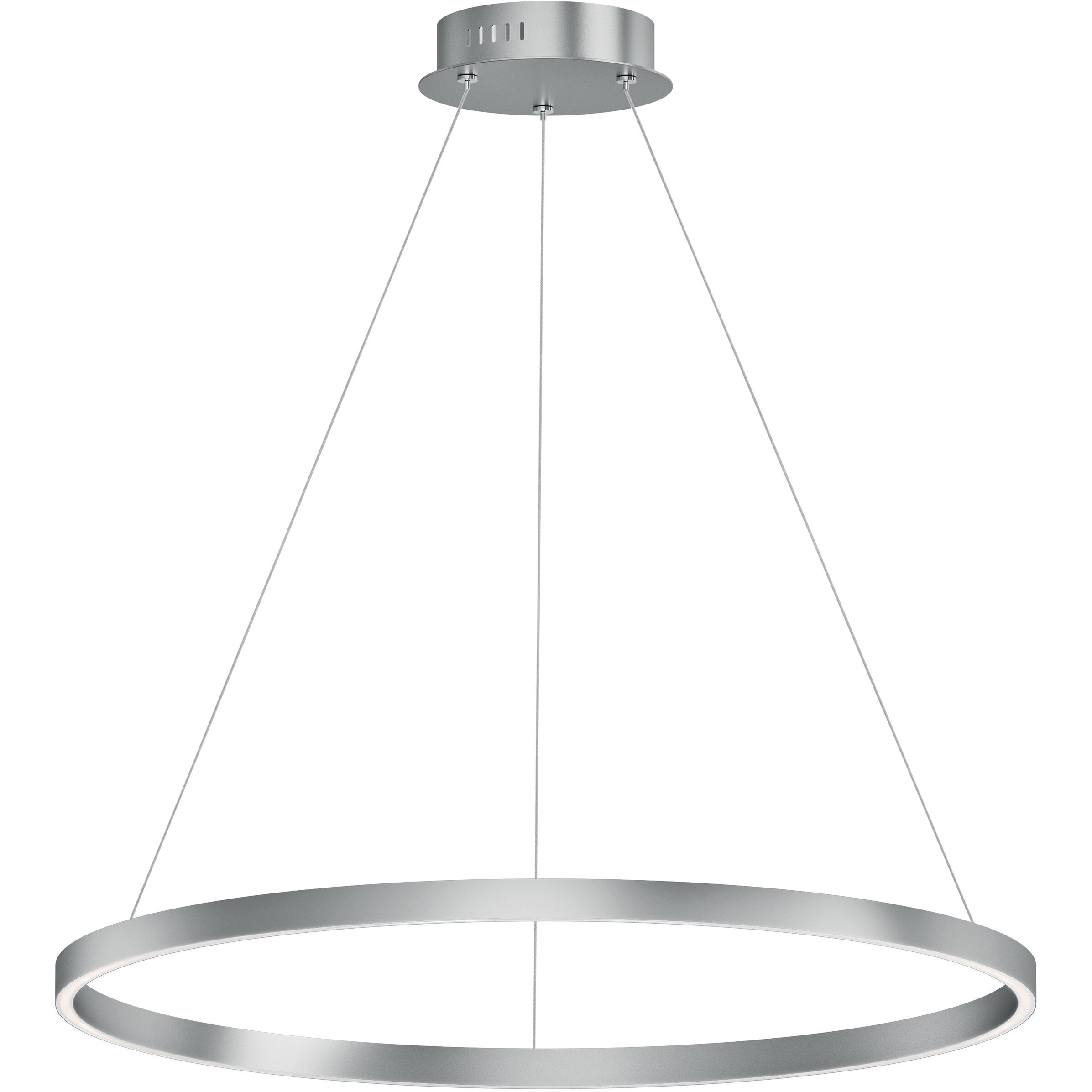 Groove 5CCT LED 32 inch Brushed Aluminum Single Pendant Ceiling Light