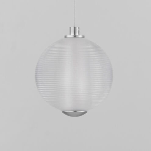 Rhythm LED 4.25 inch Polished Chrome Single Pendant Ceiling Light