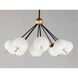 Quest LED 29 inch Black and Gold Pendant System Ceiling Light