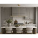 Dorian LED 34.75 inch Gold Linear Pendant Ceiling Light