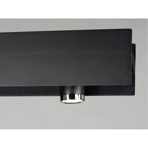 Beam LED LED 54 inch Black and Polished Chrome Linear Pendant Ceiling Light