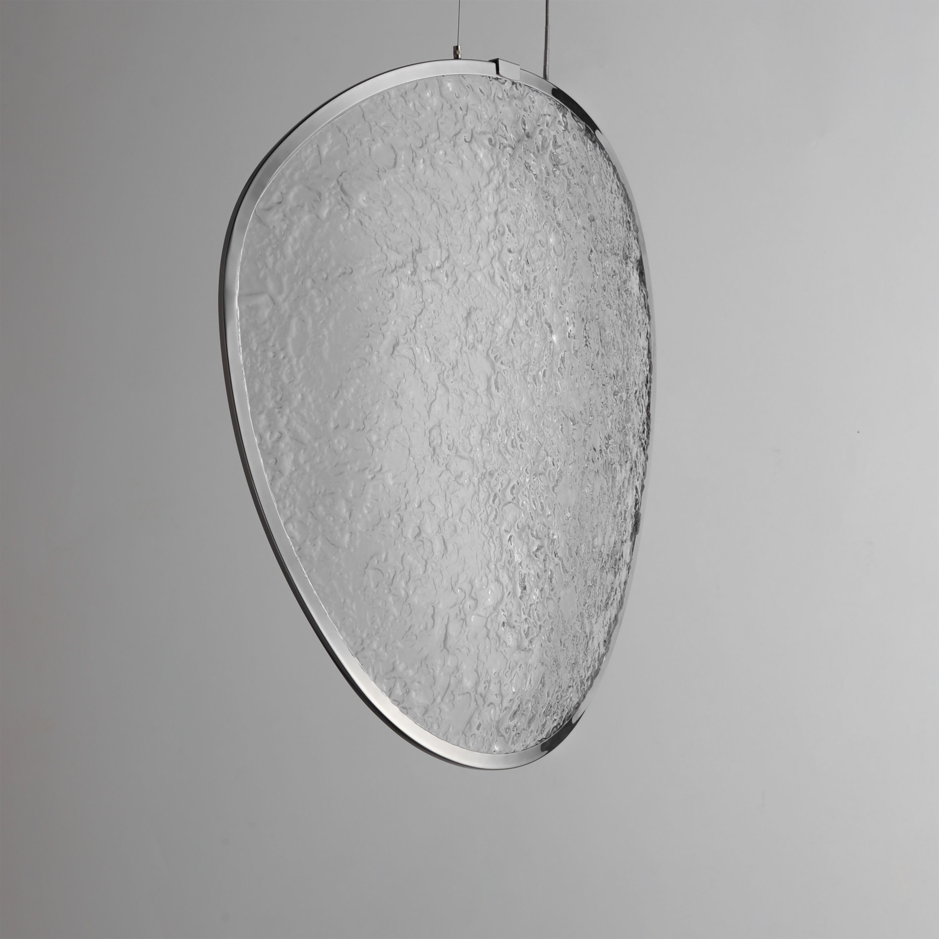 Moonscapes LED 6 inch Polished Chrome Single Pendant Ceiling Light