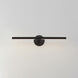 Dorian 15 watt 23 inch Black Picture Light Wall Light