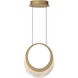 Lyra LED 8.75 inch Gold Bath Vanity Light Wall Light