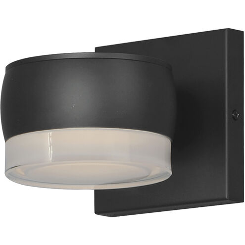 Modular LED 5 inch Black Outdoor Wall Sconce