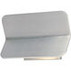 Alumilux Bend LED 8 inch Satin Aluminum ADA Wall Sconce Wall Light