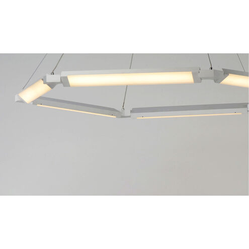 Rotator LED 31.5 inch Matte White Single Pendant Ceiling Light