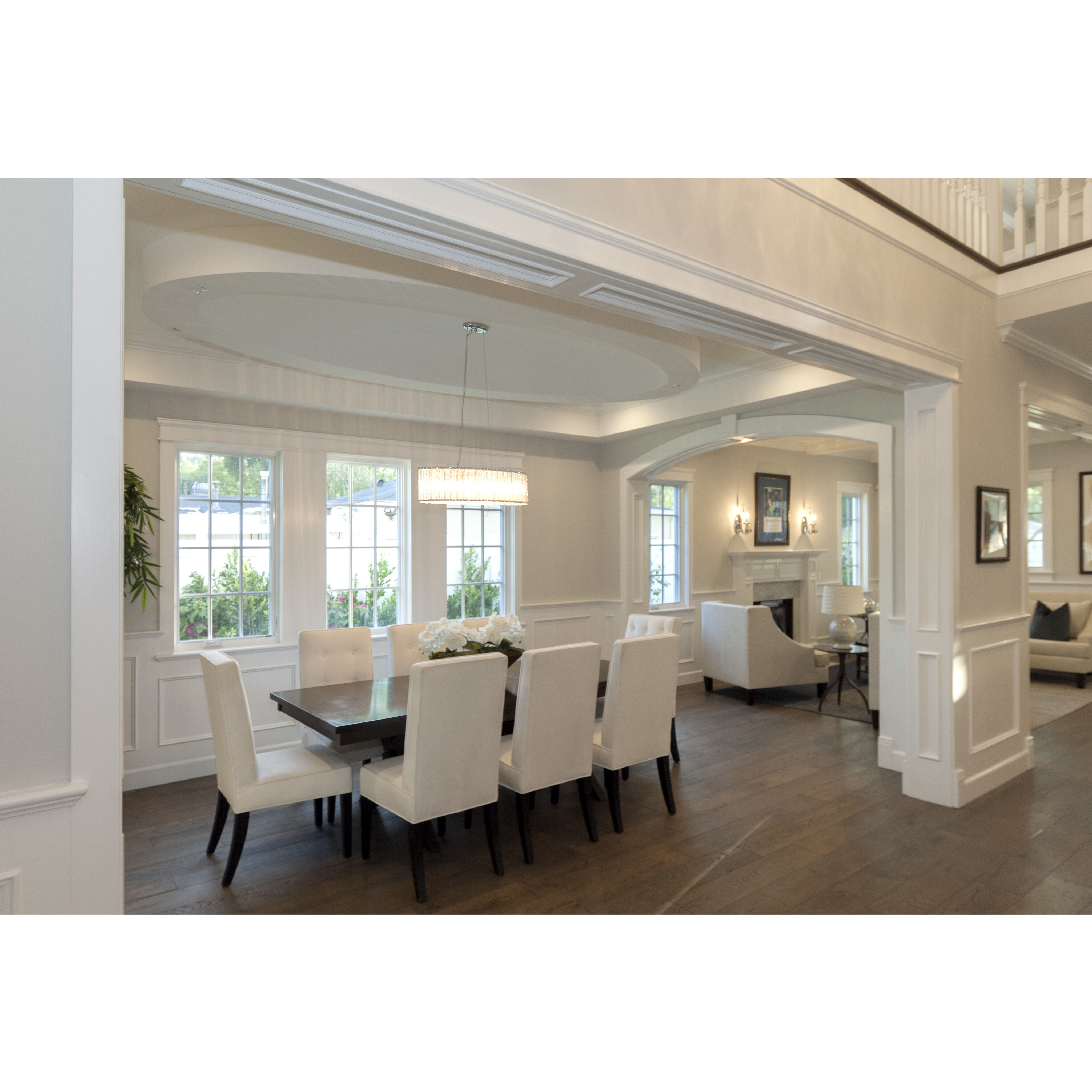 Spiral 6 Light 12 inch Polished Chrome Single Pendant Ceiling Light