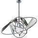 Astro LED LED 18 inch Black and Stainless Steel Single Pendant Ceiling Light