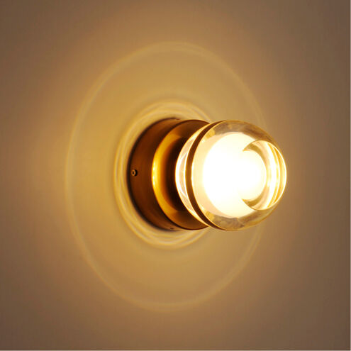 Swank LED 4.75 inch Natural Aged Brass Wall Sconce Wall Light