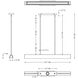 Matera LED 49.5 inch Gray Linear Pendant Ceiling Light