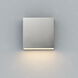 Cubed LED 5.5 inch Satin Aluminum Outdoor Wall Mount