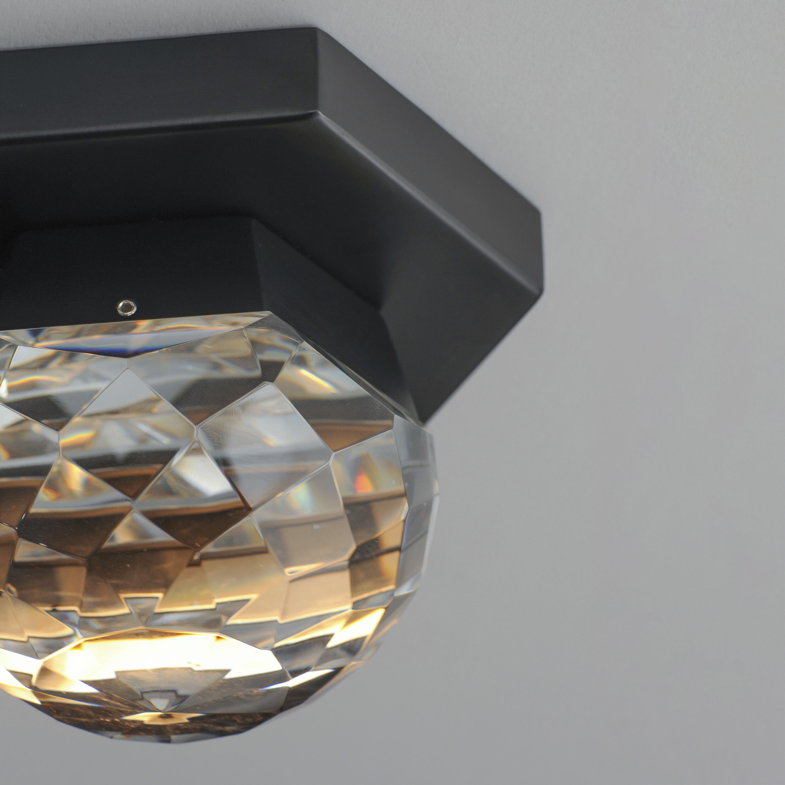 Allumettes LED 5 inch Black Flush Mount Ceiling Light