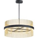 Chimes 5CCT LED 33.75 inch Black and Satin Brass Single Pendant Ceiling Light