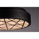 Intersect LED 15.75 inch Black Flush Mount Ceiling Light