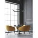 Groove LED 23.5 inch Black Single Pendant Ceiling Light