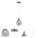 Brilliant 1 Light 5 inch Polished Chrome Mini Pendant Ceiling Light