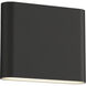 Spartan LED 6 inch Black ADA Wall Sconce Wall Light