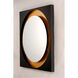 Floating 31.5 X 31.5 inch Gold Leaf and Black LED Wall Mirror
