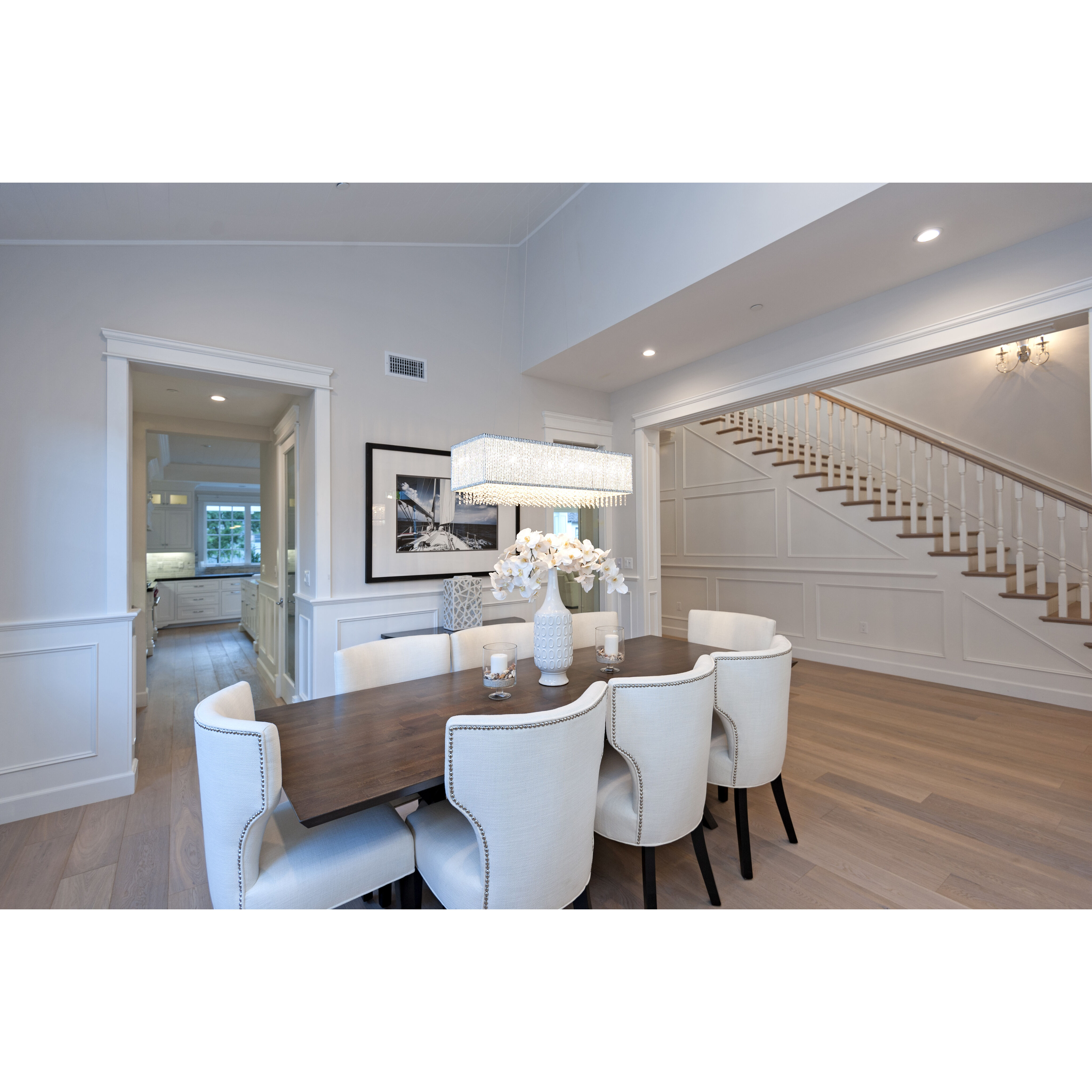 Spiral 9 Light 35 inch Polished Chrome Linear Pendant Ceiling Light