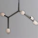 Blossom LED 35.75 inch Black Multi-Light Pendant Ceiling Light