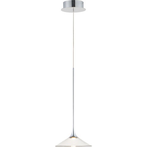 Cono LED 8.5 inch Polished Chrome Single Pendant Ceiling Light