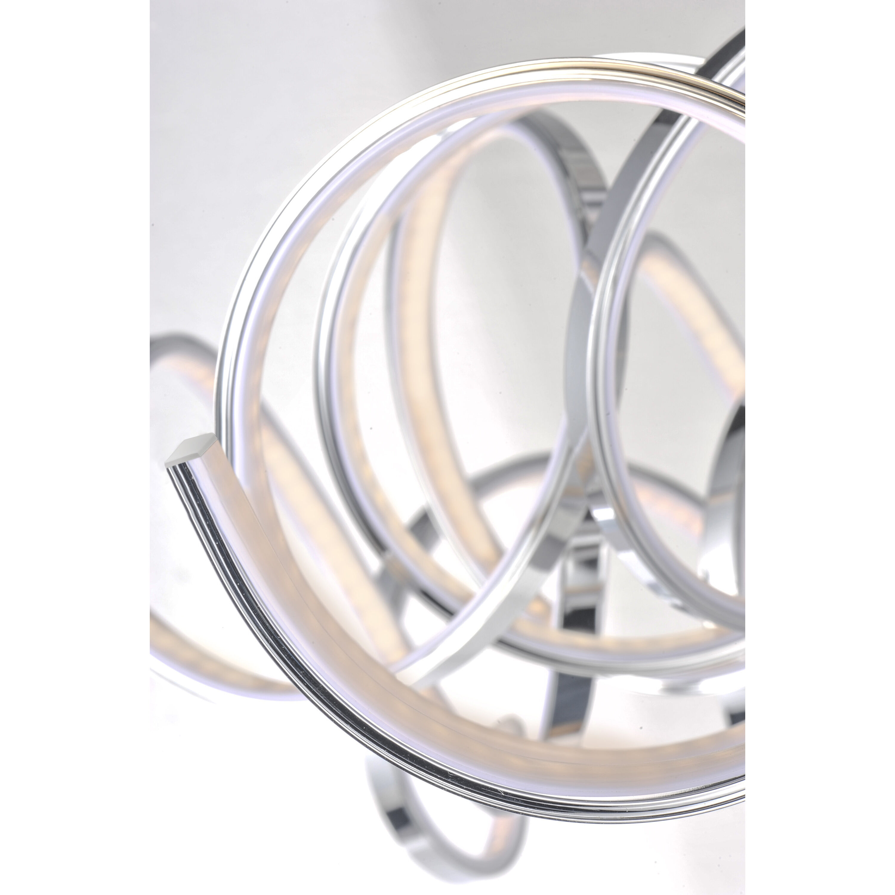 Chaos LED 29 inch Polished Chrome Single Pendant Ceiling Light