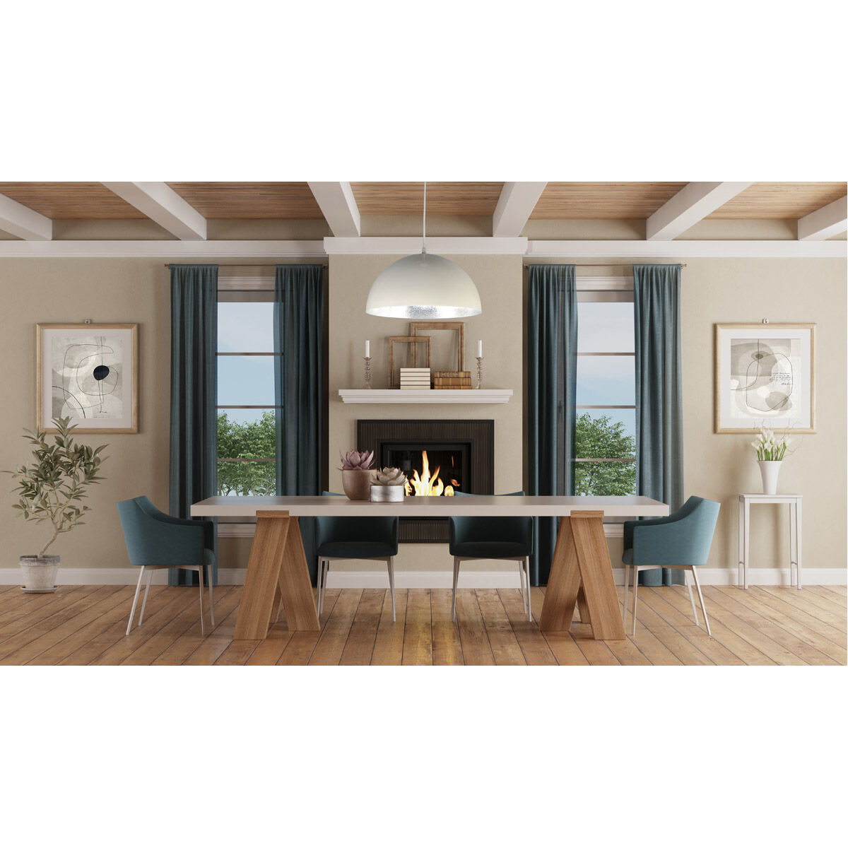 Hemisphere LED 14 inch Gloss Taupe/Aluminum Single Pendant Ceiling Light in Gloss Taupe and Aluminum