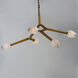 Blossom LED 35.75 inch Natural Aged Brass Multi-Light Pendant Ceiling Light