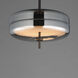 Voto LED 12 inch Gunmetal Multi-Light Pendant Ceiling Light in Smoke