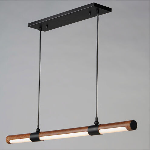 Rollo LED 3 inch Antique Pecan and Black Multi-Light Pendant Ceiling Light