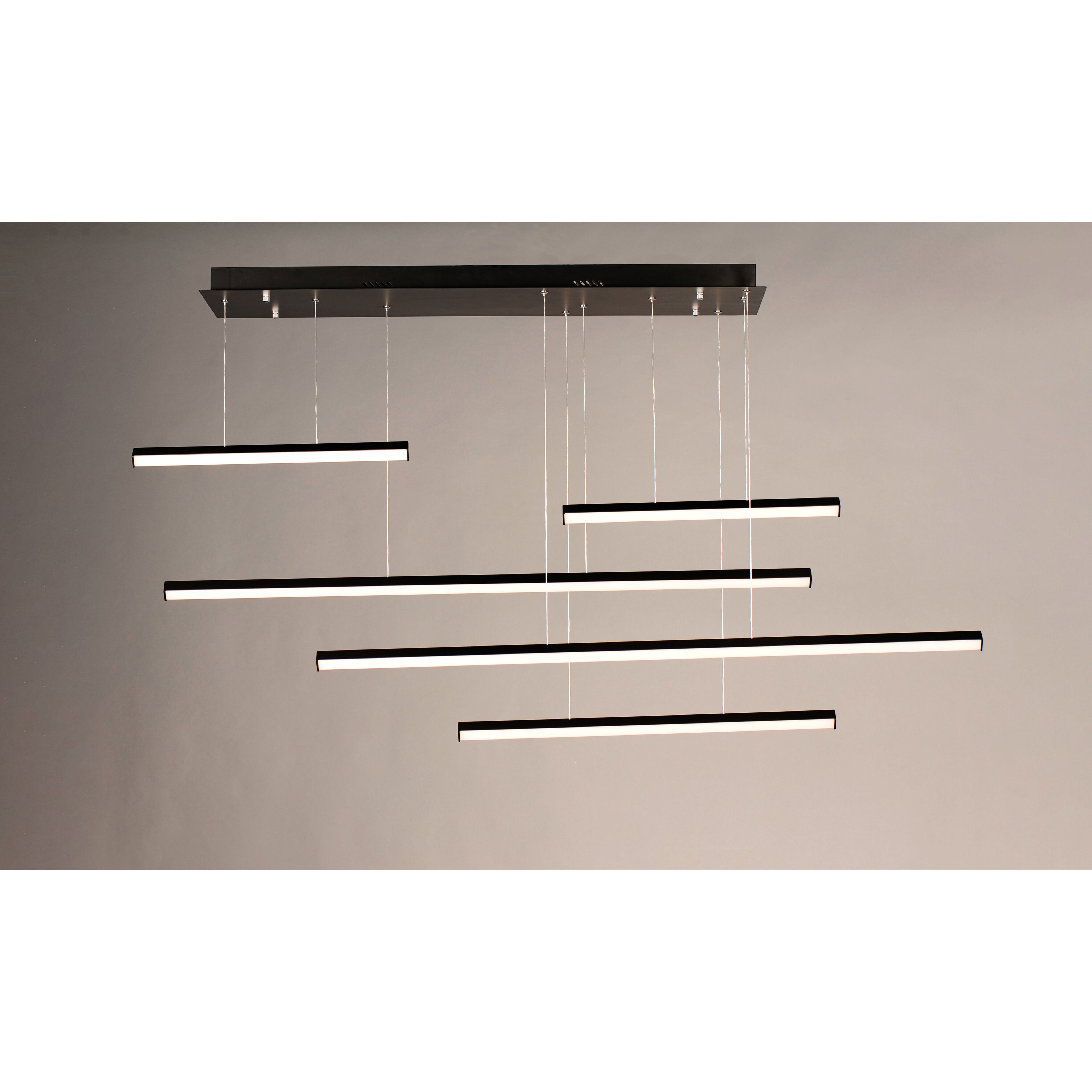 Hover LED 61 inch Black Multi-Light Pendant Ceiling Light