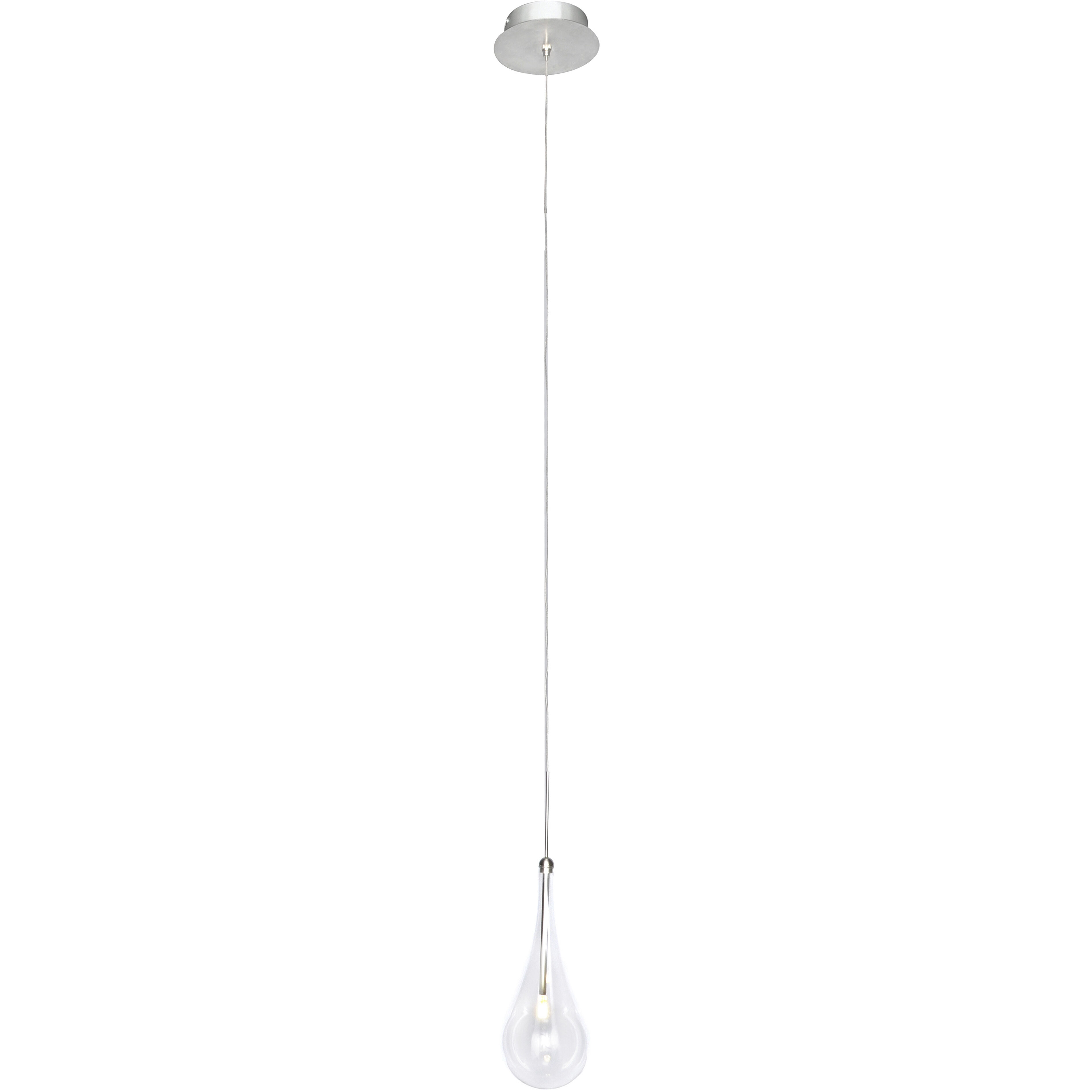 Larmes LED LED 4.75 inch Polished Chrome Single Pendant Ceiling Light