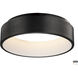 iQ FoH LED 17.75 inch Brushed Black Flush Mount Chandelier Ceiling Light